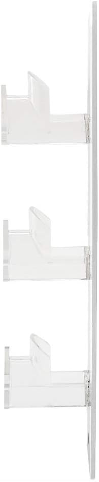 Marketing Holders Wall Glasses Display 3 Pair Holder with Hardware Retail Locations Space Saver Organizer Storage Hanger Warehouse Eyeglasses White Acrylic Spectacles Safety Goggles Labs