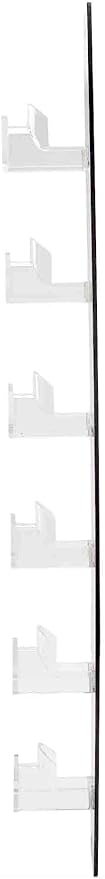 Marketing Holders 6 Pair Eyewear Holder Black and Clear Acrylic With Hardware Hanging Gift Shops Bookstores Shopping Centers Sporting Goods Retail Stores and Optical Outlets Organizer
