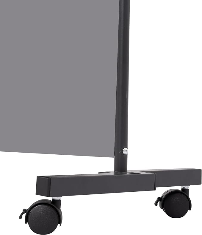 Room Divider Portable 22'' Partition Room Dividers and Folding Privacy Screens Single Panel Wall Divider for Room Separation, Freestanding Fabric Room Divider Panel with Wheel for Home Office Hospital