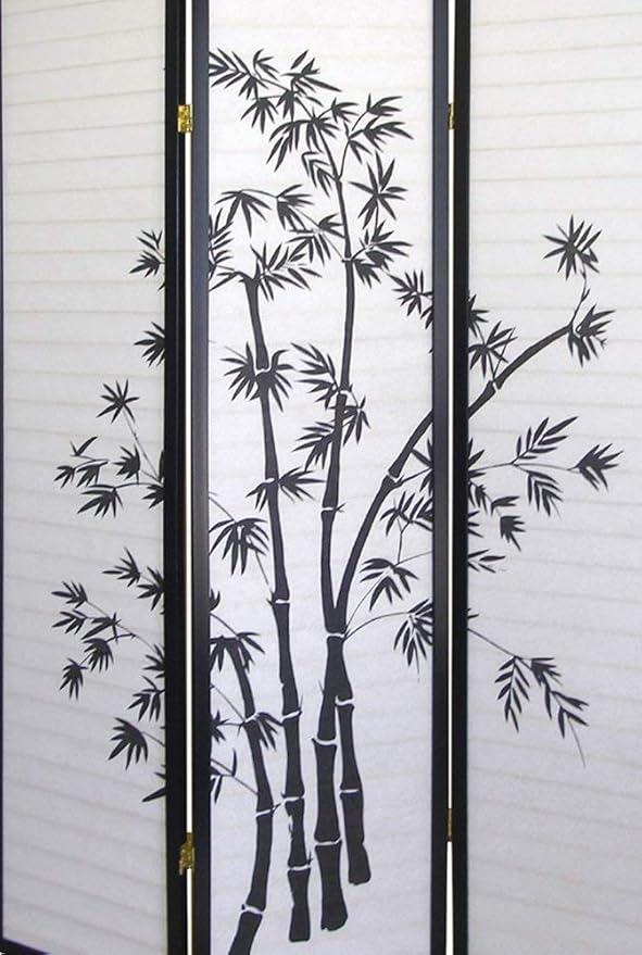 ORE Furniture International 3-Panel Room Divider, Bamboo