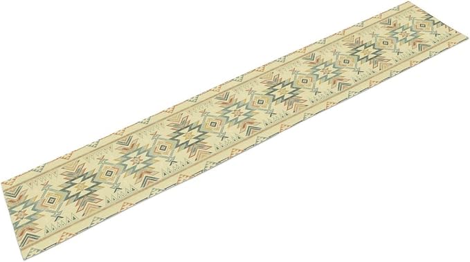 Native Aztec Table Runner, Tribal Style Southwestern Geometric Table Runners Decor for Party Dinner Festival Farmhouse Holiday Home 13x60 Inch