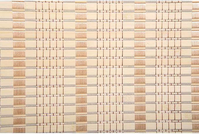 Legacy Decor 4 Panel Room Divider Black Color Wood and Bamboo Weave