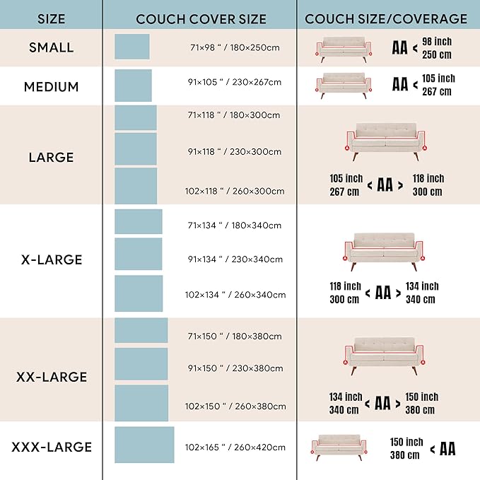 Washable Sofa Cover%100 Pure Cotton,Orange Couch Covers for Loveseat, Futon, Sofa, Sectional L Shape, U Shape, 4 Layered Natural Muslin Cloud Like Boho Couch Cover (Orange, 70x98/177x250cm)