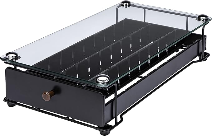 Vertuo Capsule Holder Drawer for Nespresso With Glass (Class-30 Pods)