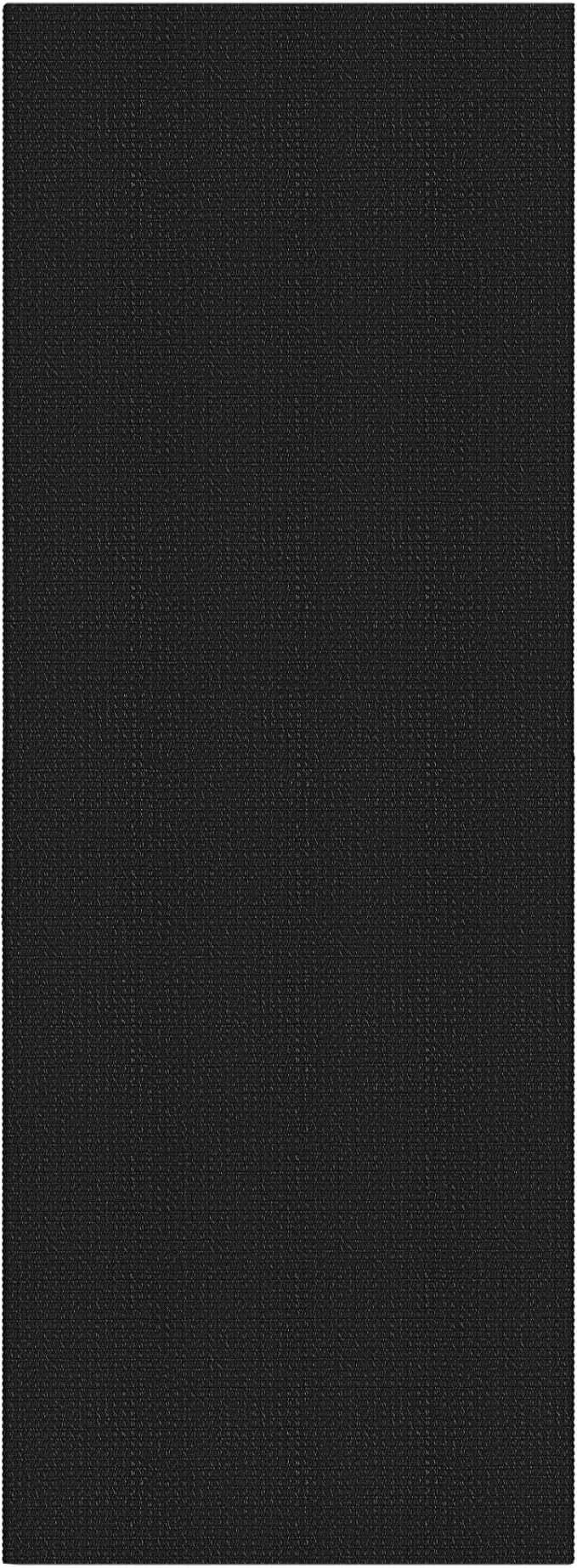EARTHALL Woven Runner Rug 2x5 Ft Washable Runners for Hallways Cotton Non Slip Rubber Backed Kitchen Runner Braided Indoor Floor Carpet for Entryway, Hallway, Kitchen, Bedroom, Black/Grey