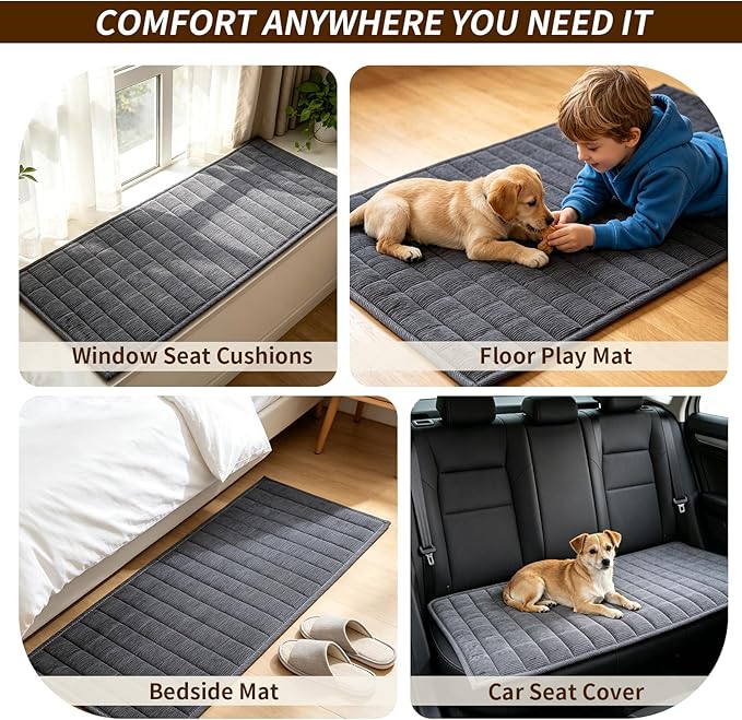 Couch Covers for Dogs Washable, Non Slip Couch Covers for Loveseat Sofa Pet Friendly, Soft Fuzzy Sofa Covers for Pet, Dog Couch Cover Furniture Protector(1PC,Dark Grey,27.6"x27.6")