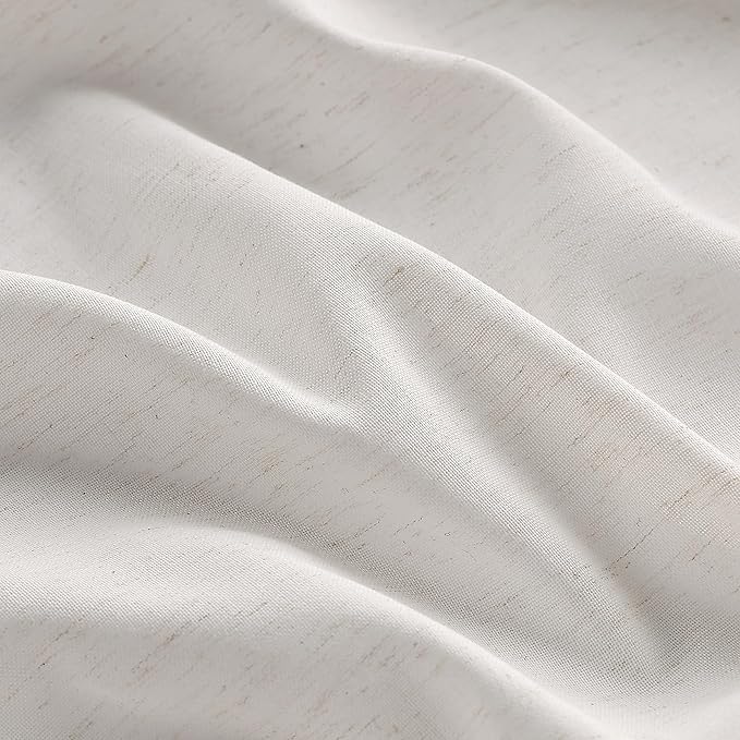 Cream Extra Long Table Cloth Linen Tablecloths for Rectangle Tables 12-14 Seater Wrinkle Resistant Washable Tablecloth 12ft Dining Room Table Cover Farmhouse Neutral Boho Style 60x132 Inch