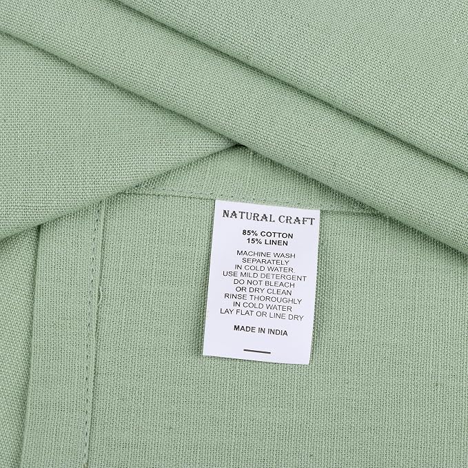 NATURALCRAFT Cloth Napkins Set of 12 Cotton Linen18x18 inch Washable Easter Napkins Cloth - Soft Durable Reusable -Ideal for Hotel Hotel Farmhouse Party Wedding Everyday Use Kitchen Sage