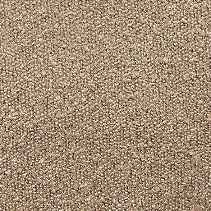 Spatial Order Modern Channel Tufted Ottoman | Spatial Order Home Décor | Ottoman for Living Room & Bedroom - Brown Boucle