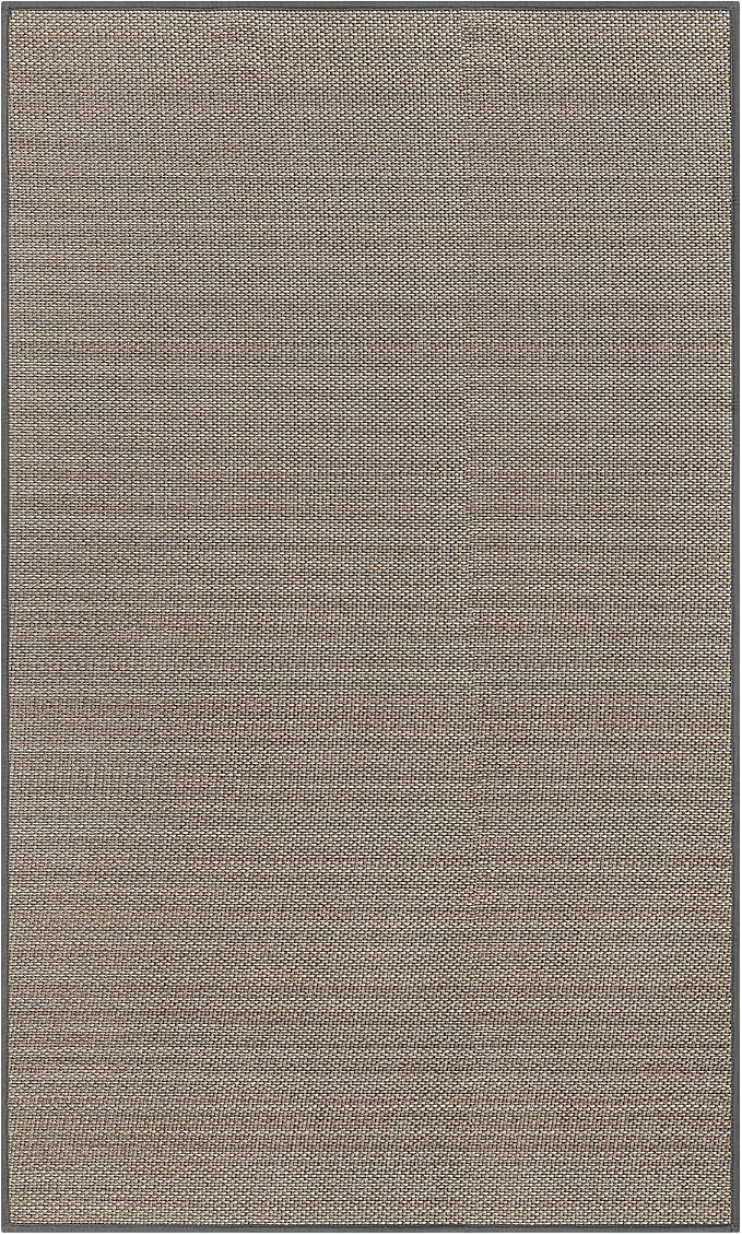 Lahome Noe Farmhouse Entry Rug, 3x5 Washable Rugs for Living Room Bedroom Aesthetic Indoor Door Mats for Entryway, Neutral Non Slip Stain Resistant Floor Carpet for Dorm Bathroom, Grey