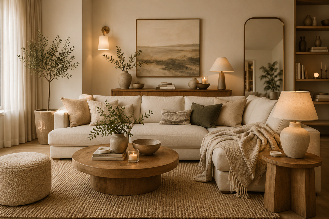Create a Calm Living Room with Simple Styling Layers