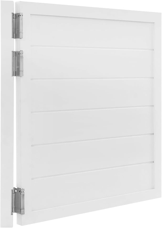 Room Divider Door White | Black Space Saving Sliding Partition Door for Doorways | Farmhouse Style Half Door w/Pull Rope | No-Drill Interior Door for Home Office & Studio (White, 35.4x35.4in)
