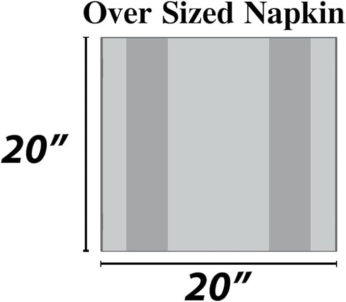 Urban Villa Cloth Napkins 100% Cotton Highly Absorbent Washable Reusable Premium Dinner Napkins Ideal for Gifts for Mothers Day Hotel Farmhouse Parties - Taupe/White Checks (20" x 20", Set of 6)