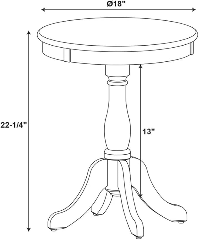 Acme Alger End Table in Black