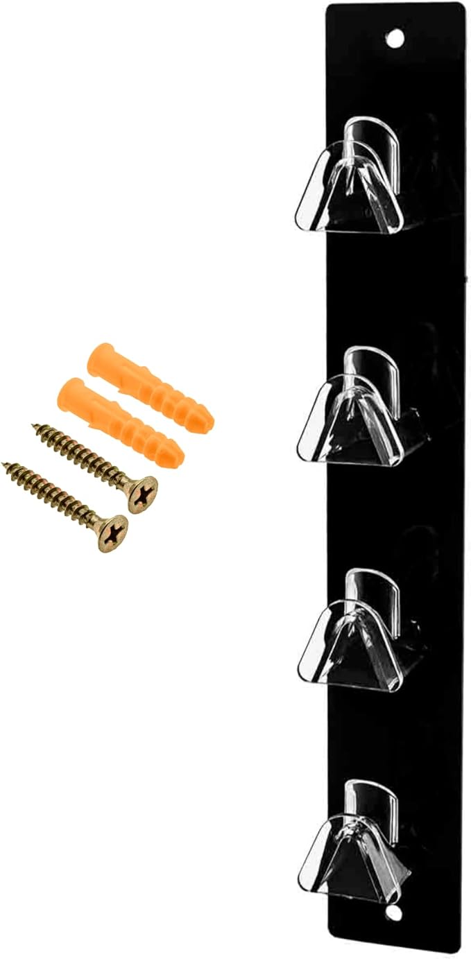 Marketing Holders 6 Pack Sunglasses Holder 4 Pair Wall Mount with Hardware Pharmacies Supermarkets Gift Shops Department Stores Fashion Retailers Malls Shopping Centers Easy Access Black Acrylic