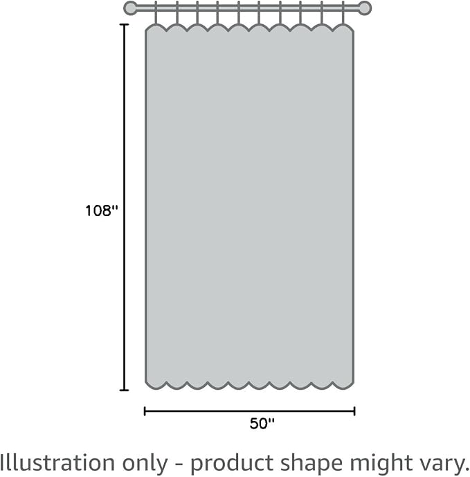 MYSKY HOME Long Sheer Curtains Farmhouse, Sliding Door Curtain for Living Room Light Filtering Privacy Protect Soft Cotton Blend Back Tab Window Drapes Boho, 50" x 108", Dark Grey, 2 Panels