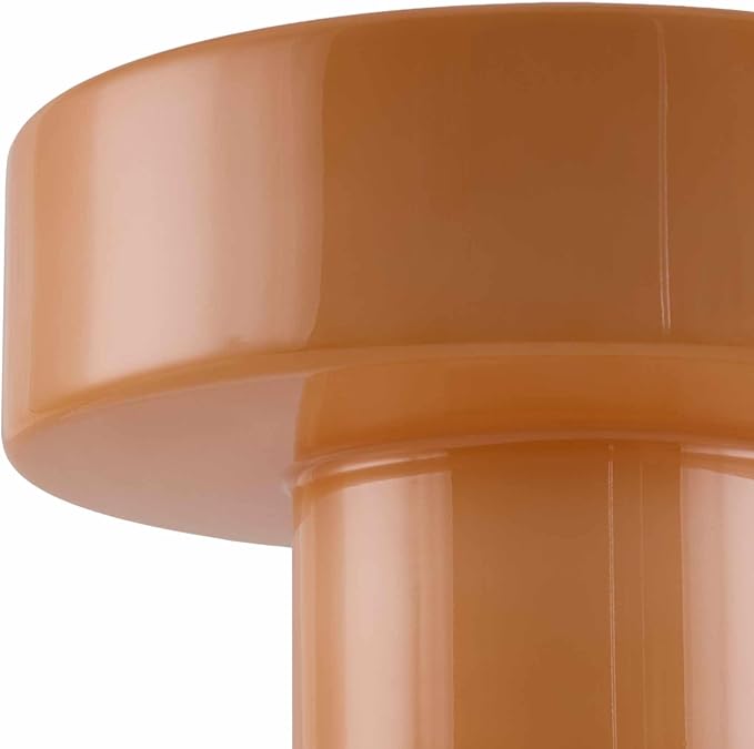 Hauteloom Lauenhagen Glass Table Lamp - Modern Contemporary - Peach, Light Orange