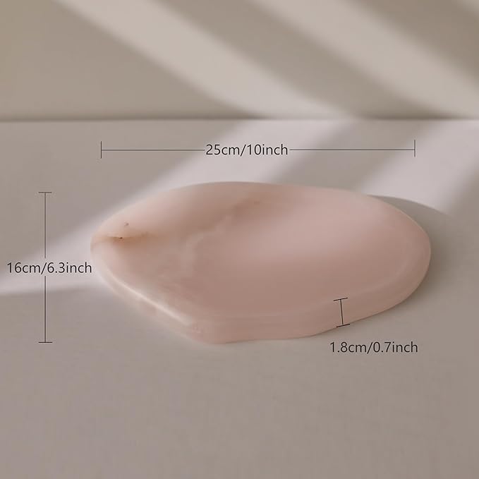 Natural Luxury Marble Cloud Shape Jewelry Tray, Marble Vanity Tray, Stone Bathroom Tray for Countertop, Perfume, Ring, Jewelry Holder, Gift for Women