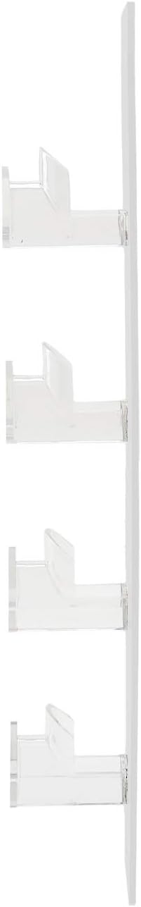 Marketing Holders 4 Pack Glasses Storage Rack 4 Tier 4 Pairs Holder Clear Acrylic Wall Mount with Hanging Hardware Department Stores Showcase Events Optical Outlets Fashion Displays