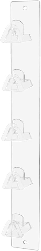 Marketing Holders 4 Pack Eyewear Holder 5 Pair Wall Mount with Hardware for Department Stores Optical Outlets Fashion Retailers Shopping Malls Clear Acrylic Rack