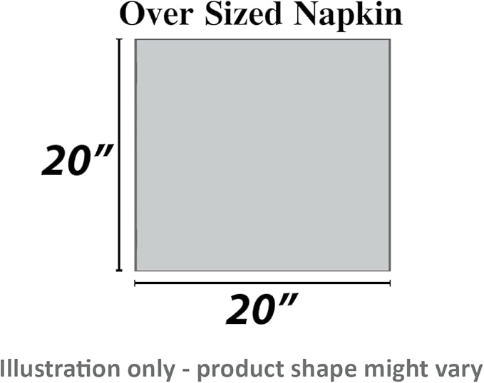 Urban Villa Cloth Napkins 100% Cotton Highly Absorbent Washable Reusable Premium Dinner Napkins Ideal for Gifts for Mothers Day Hotel Farmhouse Parties - White - Hemstitch (20" x 20", Set of 6)
