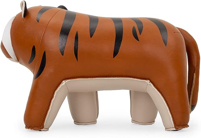 zuny, Gaze Series Bookend Tan for Shelves, Office Decorative- Tiger Hunt
