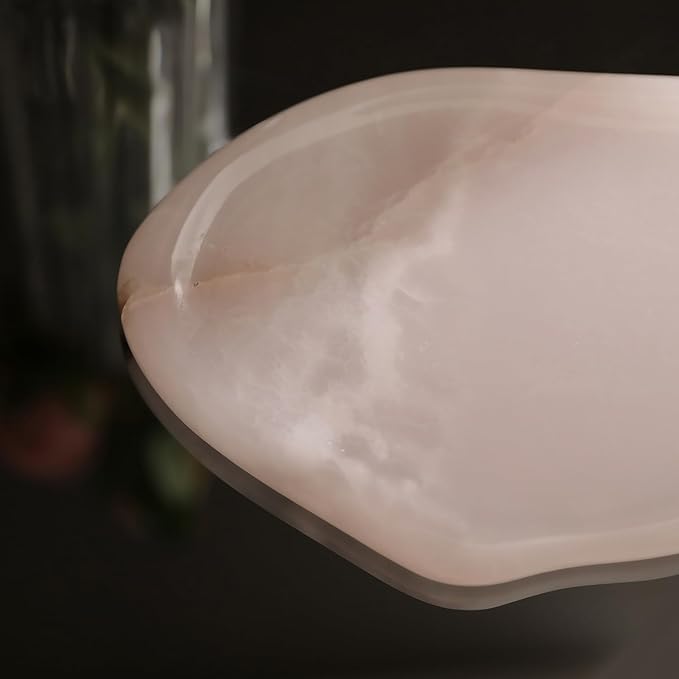 Natural Luxury Marble Cloud Shape Jewelry Tray, Marble Vanity Tray, Stone Bathroom Tray for Countertop, Perfume, Ring, Jewelry Holder, Gift for Women