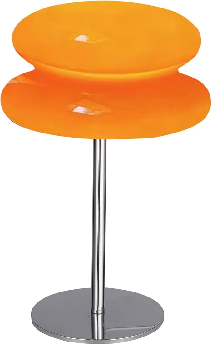 Mid Century Modern Lamp for Nightstand Table Lamp for Bedroom, Dimmable Retro Egg Tart Bedside Small Lamps,Unique Home Mushroom Decor Aesthetic Cute Table Lamps nightstand lamp