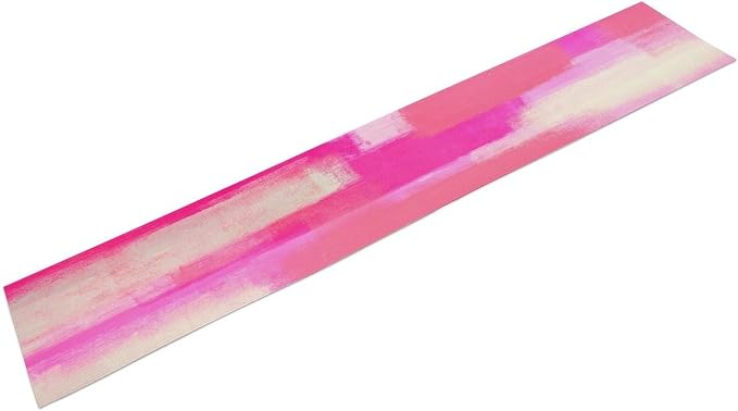 Hot Pink Abstract Art Contemporary Table Runner,Modern Ombre Grunge Decorative Pattern Table Runner for Coffee Table Dining Room Table Bedroom Party Holiday Decor 13x108inch