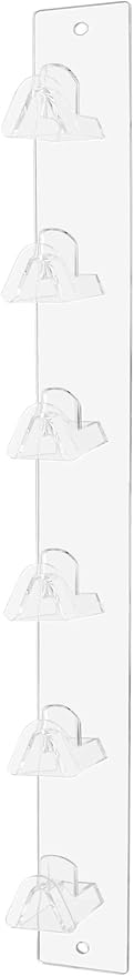 Marketing Holders 2 Pack Sunglasses Holder 6 Pair Wall Mount with Hardware Retail Stores Pharmacies Supermarkets Gift Shops Beach Wear and Bait Shops Lightweight Easy Access Clear Acrylic