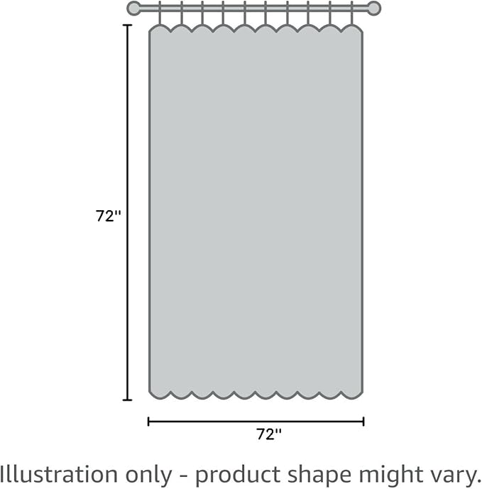Naturoom Blue Linen Shower Curtain, Cloth Textured Fabric Shower Curtain Set with Hooks, Simple Elegant Modern Farmhouse Country Ultra Thick Bath Curtains for Bathroom,Water Repellent,72x72
