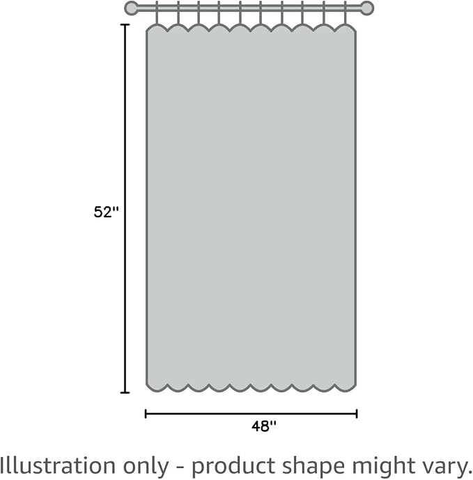 Nanspring White Cafe Curtains 48 Inch Length Set 2 Panel Back Tab Pocket Semi Sheer Short Linen White Curtain Tiers for Small Bathroom Window Basement 52x48