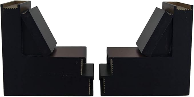 Bellaa Classic Wooden Book Bookends Library Hidden Drawers Vintage Cool Creative Unique Decorative Books Support Shelves Desk Organizer