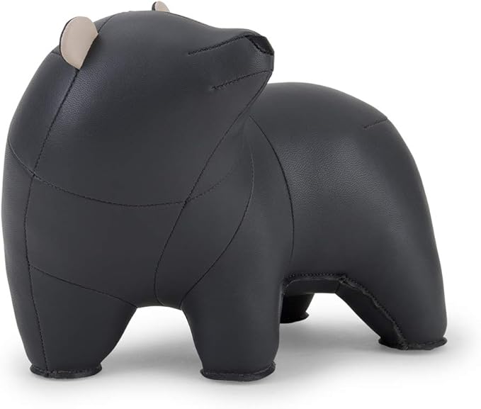 zuny, Gaze Series Bookend Dark Gary for Shelves, Office Decorative- Bear Bero