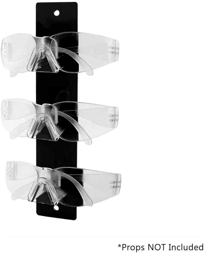 Marketing Holders 2 Pack Glasses Display 3 Pair Holder with Hanging Hardware Eye Doctor Office Retail Locations Sunglasses Organizer Eyeglasses Storage Space Saver Spectacles Warehouses