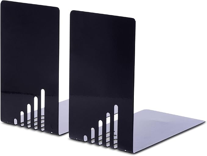 Maul 85 x 140 x 140 mm Narrow Metal Book Ends - Black 3501090