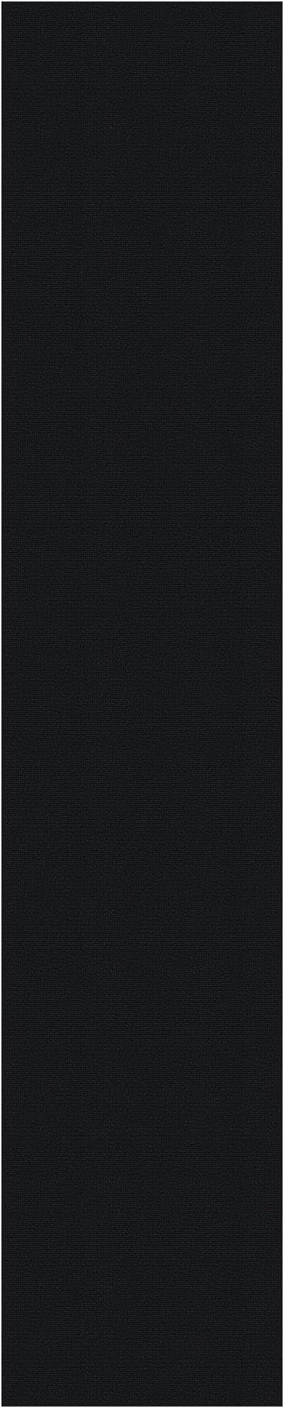 EARTHALL Washable Runner Rug 2x12 Ft Non Slip Runners for Hallways Long Cotton Rubber Backed Kitchen Runner Braided Indoor Floor Carpet Runners for Entryway, Hall, Kitchen, Black/Grey