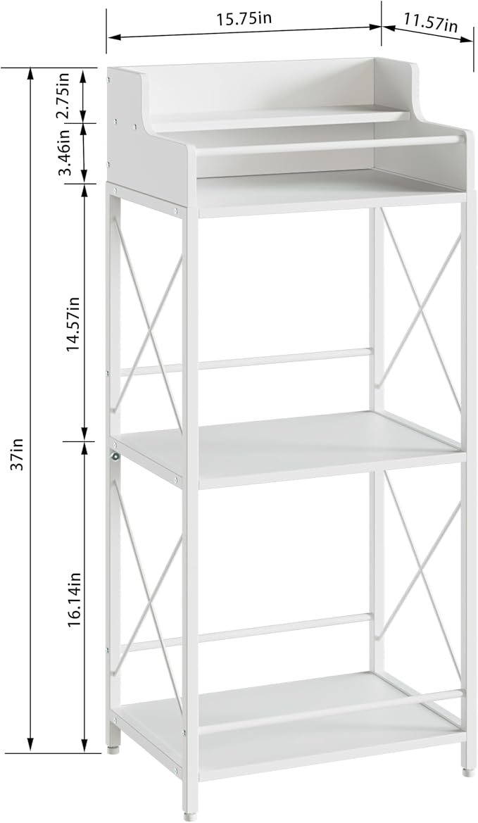 KLM Liquor Bottle Display Shelf, Liquor Cabinet bar for Home, 4 Step Liquor cabinetck, Mini bar,Liquor Cabinet, Home Retro Bar Shelf Stand for Liquor Whiskey, Spirits. (White)