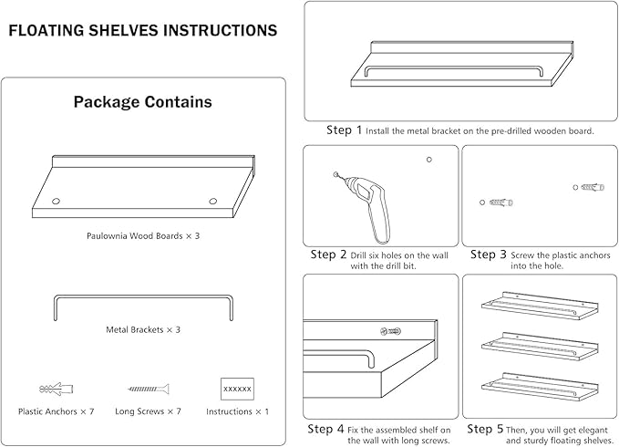 RYOFOBETTO 22 inches Long Floating Shelves, Bathroom Decor Shelves Over Toilet, Farmhouse Wall Shelves for Living Room, Bedroom, Picture Frames, Plants, Kitchen, Set of 3 (Pink and White)