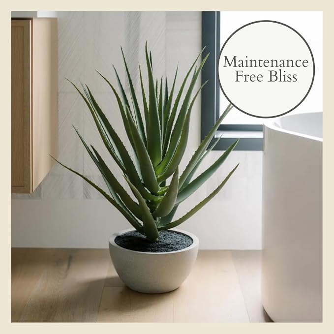 CG Hunter Faux Agave Plant, Premium Artificial Indoor Plant Stands 31.5” Tall and Enhances Interior Design, Lifelike-Leaves Create Realistic Natural Appearance, Planter Pot Included