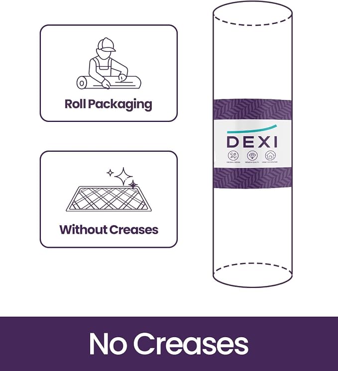 DEXI Ultra Thin Door Mat Indoor Entrance 32x48, Non Slip Rubber Backed Entryway Mats Dirt Trapper, Low Profile Front Doormat for Inside Entry, Patio, Porch, Grey
