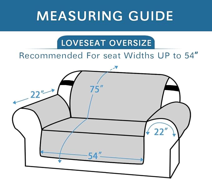H.VERSAILTEX Reversible Couch Cover Loveseat Cover for 2 Cushion Couch Water Resistant Dog Couch Protector Furniture Cover for Pet Non Slip Loveseat Couch Cover(Oversized Loveseat, Dark Teal/Beige)