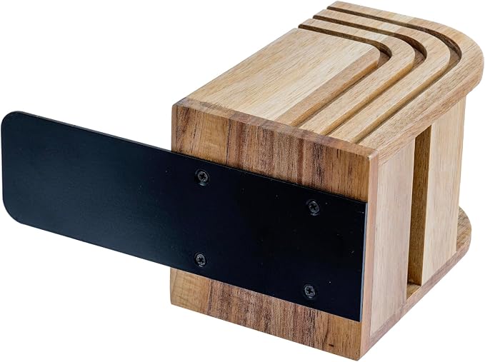 MyGift Premium Acacia Solid Wood Bookends and Pencil Holders with Modern Etched Arch Design, Office Desk Book Ends with Natural Wooden Art Deco Pen Cups, 1 Pair