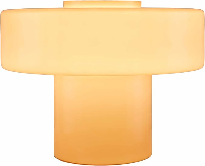Hauteloom Lauenhagen Glass Table Lamp - Modern Contemporary - Peach, Light Orange