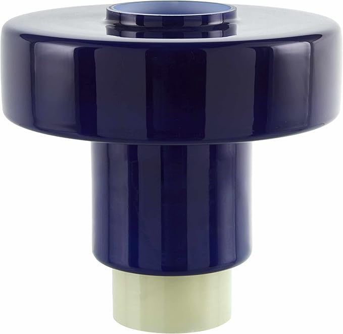 Hauteloom Lauenhagen Glass Table Lamp - Modern Contemporary - Blue, Dark Blue, Navy