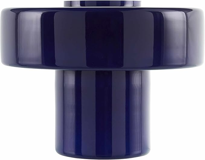 Hauteloom Lauenhagen Glass Table Lamp - Modern Contemporary - Blue, Dark Blue, Navy