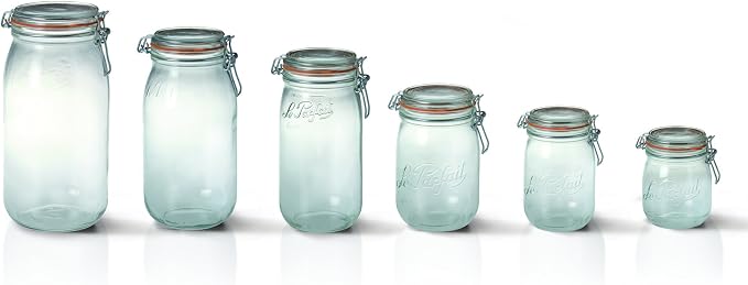Le Parfait Super Jars (6 Pack, 750ml - 24oz)
