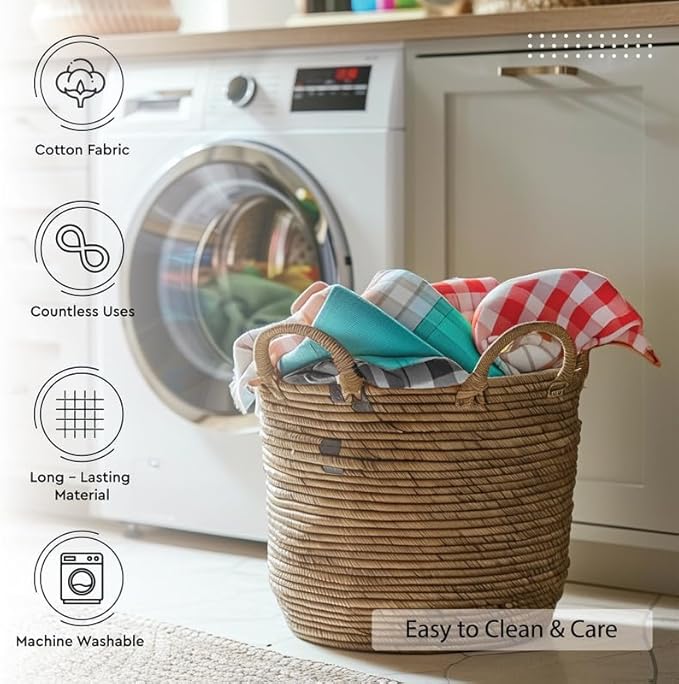 Encasa XO Cotton Cloth Napkins Set of 12, 17"x17" | Washable & Reusable Dinner Napkins Buffalo Beige Checks Table Napkins for Farmhouse, Wedding, Holiday, Party & Everyday Dining