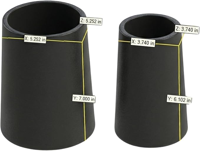 Utensil Holder – 7" Tall x 5.2" Diameter Kitchen Utensil Organizer for Countertop (Matte Black, 2 Pack)