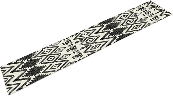 Aztec Table Runner, Southwestern Native Tribal Geometric Ethnic Pattern Table Runner Decoration for Kitchen Family Dinner Table Holiday Party Farmhouse Style 13x36 Inch
